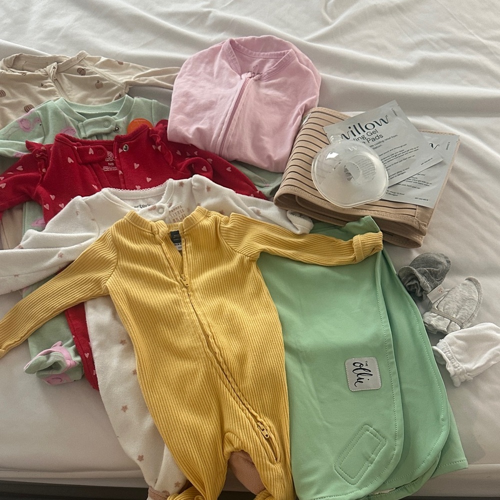 Quincy Mae Yellow and Green Kids Footie